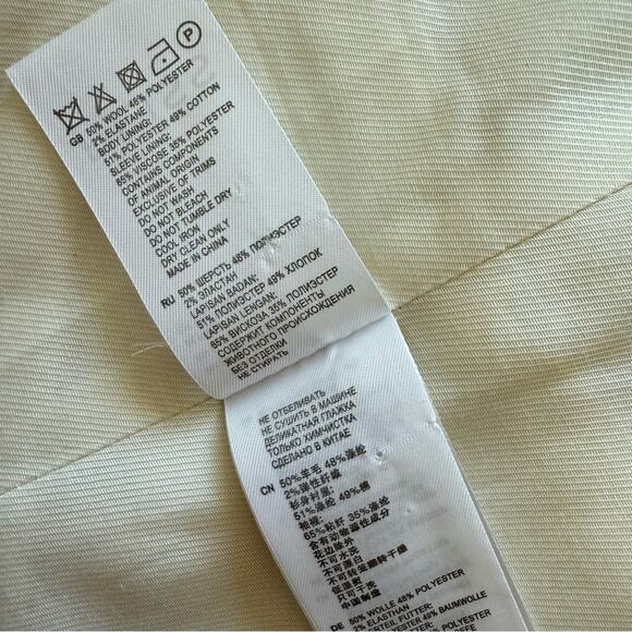 REISS women white jacket blazer size 2 US Retail 650$ - Picture 7 of 10